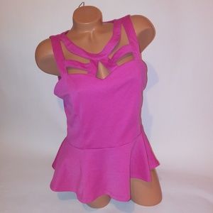 Dots Peplum Blouse‎